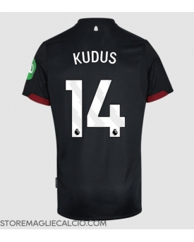 West Ham United Mohammed Kudus #14 Maglia Gara Trasferta Repliche 2024-25 Maniche Corte